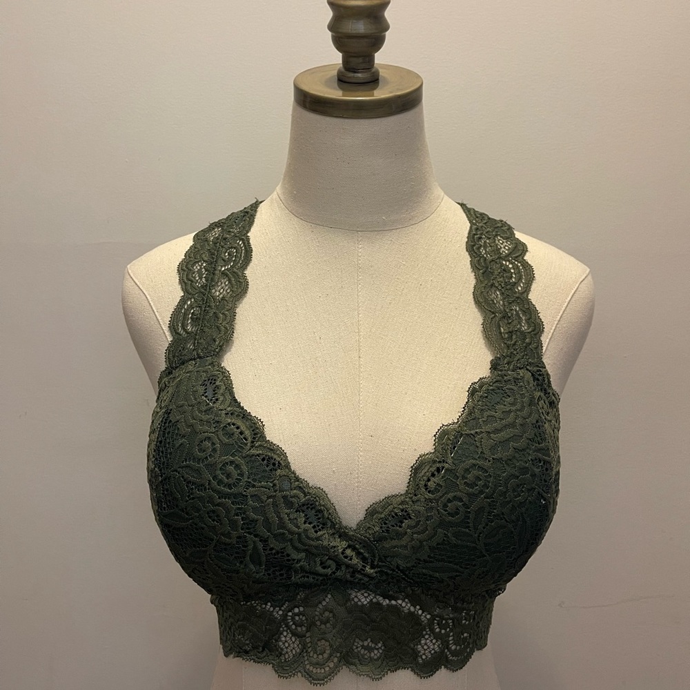 Dark Olive Bralette in size M/L